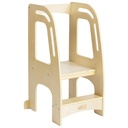 Ecr4Kids Chef'S Helper Kitchen Tower, Step Stool, Natural
