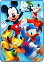 Disney'S Mickey' Mouse Clubhouse, "4 Ever" Super Plush Throw Blanket, 46" X 60", Multi Color
