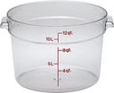 Cambro RFSCW12135 Camwear round Storage Container, 12 Qt., NSF, 6 Pack