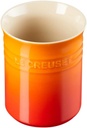 Le Creuset Stoneware Small Utensil Jar, 1.1 L-Volcanic, Red Flame