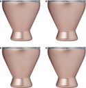 Cambridge 11 Oz Insulated Pink Cocktail Tumblers, Set of 4, 4 Count, No Color