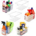 Utopia Kitchen Clear Organizer Bins - 24 Pack Pantry Organizers and Storage Bins - Medium Clear Storage Containers for Organizing - Clear Storage Bins for Fridge, Kitchen Organization and Storage