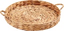 Mud Pie Hyacinth Tray Lazy Susan, 2" X 16 1/2" Dia, Brown