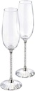 SWAROVSKI Crystalline Clear Crystal Toasting Flutes, Set of 2