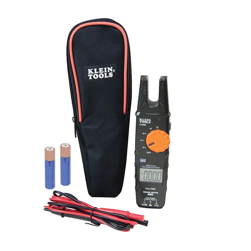 Klein Tools CL360 200 Amp AC Fork Current Meter Tester