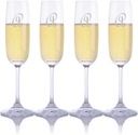 Waterford Personalized Champagne Flute Engraved & Monogrammed - Perfect for Christmas and the Holidays