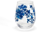 Two & Company Inc. Two'S Company Painted Flower Set of 4 Wine Glasses