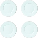 Vietri Italian Lastra Collection Dinnerware Sets (Aqua, Dinner Plates, Set of 4)