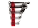 TEKTON Flex Head 12-Point Ratcheting Combination Wrench Set with Modular Wrench Organizer, 19-Piece (6-24 Mm) | WRC95303