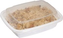 Ecoquality Meal Prep Containers [600 Pack] Rectangle Containers with Lids, Food Storage Bento Box, Microwavable, Premium Bowl, Stir Fry | Lunch Boxes | BPA Free | Freezer/Dishwasher Safe (12 Oz)