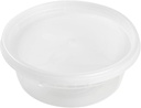 Amercare 8 Ounce Clear Deli Container with Lid Combo, Case of 240
