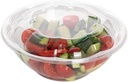 Salad Containers with Lids in Bulk Clear Plastic Disposable for a Fresh Airtight Seal, Portable Serving Bowl Set for Meal Prep & Preserve Freshness (150, 24 Oz)
