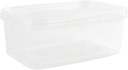 34 Oz Rectangular Clear Food Storage Containers with Lids - Stackable, Tamper Proof, BPA Free, Recyclable, Space Saver, Airtight Container, Kitchen Storage, Meal Prep, Take Out, Deli Container (100)