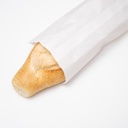 Ecoquality Plain White Paper Bread Bag - Bakery Bag, Long Bread Bags, Baguettes and Subs - Keeps Bread Fresh (5 1/4 X 3 1/4 X 16 Inches) (2000)