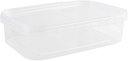 24 Oz Rectangular Clear Food Storage Containers with Lids - Stackable, Tamper Proof, BPA Free, Recyclable, Space Saver, Airtight Container, Kitchen Storage, Meal Prep, Take Out, Deli Container (100)