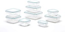 GLASSLOCK Oven and Microwave Safe Glass Food Storage Containers 18 Piece Set