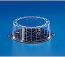 Single Layer 7 Inch Low Dome Plastic Cake Containers 100 CT
