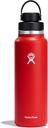 HYDRO FLASK Wide Mouth Chug Cap Vacuum Insulated Stainless Steel Water Bottle with Leakproof Closeable Lid for Cold Water Drinks, Sports, Travel, Car and School
