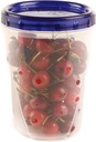 (20 Pack) 48Oz Twist Top Storage Deli Containers - BPA Free Snack Containers Airtight Reusable Plastic Food Storage Canisters with Twist Seal Lids, Leak Proof, Meal Prep, Lunch, to Go, Stackable