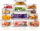 Utopia Kitchen Plastic Food Containers - Pack of 144 (72 Containers & 72 Lids) Food Storage Containers with Airtight Lids - Reusable Lunch Boxes - Leak Proof (Red)