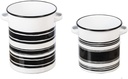 Midwest-Cbk Black & White Enamel Containers