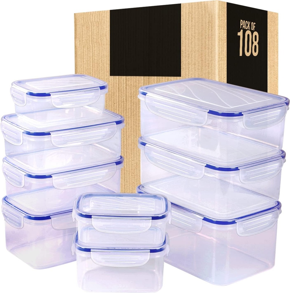 Utopia Kitchen 108 Piece Food Storage Container Set