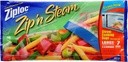 ZIPLOC ZIP'N STEAM MICROWAVE STEAM COOKING BAGS- 7 CT LARGE 10" X 10" BAGS