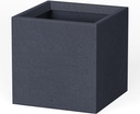 Kante 12 Inch Square Concrete Planter for Outdoor Indoor Home Patio Garden, Larg