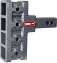 GEN-Y GH-204 Mega-Duty Adjustable 5" Offset Drop Hitch Only for 2" Receiver - 16
