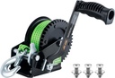 AC-DK 1600Lbs Heavy Duty Boat Trailer Winch with 26FT Strap, 2-Way Ratchet & 4:1