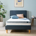 Zinus 6 Inch Spring Sensation Hybrid Mattress [New Version], Twin, Fiberglass Fr