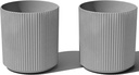 20 Inch 2 Pack Veradek round Demi Planter Pots for Indoor/Outdoor Garden Use | M