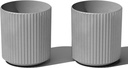 2 Pack Veradek Demi Series round Planter for Porch, Patio, Backyard | Durable Pl