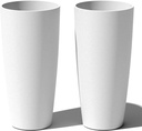Veradek Mason Series Vega Planter 28 Inch - 2 Pack round Tall Planter for Indoor