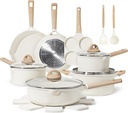 CAROTE 17Pcs Pots and Pans Set Non Stick, Kitchen Cookware Sets, Easy to Clean K