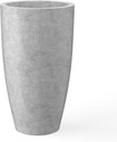 Kante 23.6" H Natural Concrete Finish Concrete Tall Planters Large Outdoor Indoo