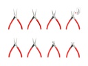 TEKTON Mini Pliers Set, 8-Piece (Needle Nose, Long Nose, Flat Nose, Cutting) | PMN99908