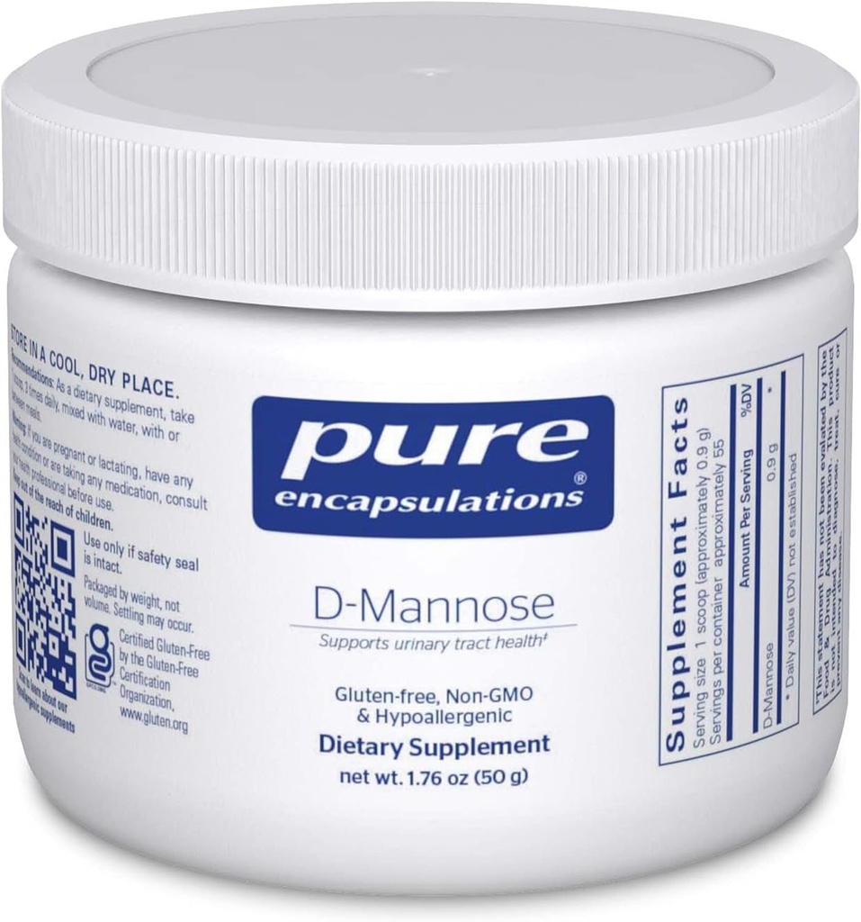 D-Mannose Powder for Urinary Tract Support - Pure Encapsulations