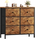 BOLUO Small Dresser for Bedroom with 6 Drawer, Kids Dressers & Chests of Drawers
