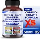 CORTISOL Health Ashwagandha 6000Mg Magnesium 150 Count 100Mg Chamomile 500Mg