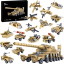 WINGIFT 544 Piece WW2 Army Tanks Toy Building Sets, Create a German Dora Heavy C
