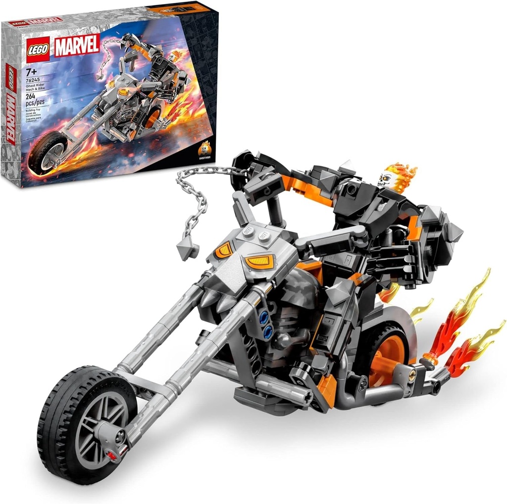 LEGO Ghost Rider Mech & Bike 76245 - Buildable Motorbike Toy