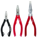 Lachk 3-Piece Screw Extraction Pliers Set. High Carbon Steel Stripped Screw Removal Tools: Includes 5" Mini ESD Safe, 6.25" Multipurpose and 7.5" Long Nose Cutting Pliers. Made in Japan
