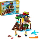LEGO Creator 3 in 1 Surfer Beach House with 2 Minifigures and Dolphin Figure, Tr