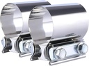 FGJQEFG 4" Butt Joint Exhaust Clamp Muffler Clamp Repair Stainless Steel Pipe Joint
