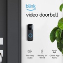 (Black) Blink Video Doorbell | Two-Way Audio, HD Video, Motion and Chime App Ale