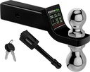 (Fits 2-Inch Receiver) - Heavy Duty Reversible Tow Hitch for 2 Inch and 2 5/16 T