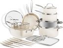 Gotham Steel 12 Pc Ceramic Pots and Pans Set Non Stick, Kitchen Cookware Sets, P