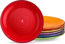 Set of 6 Vancasso Bonita Dinner Plates, 10.5 Inch Ceramic Plates, Microwave, Ove