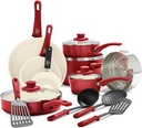 Greenlife Soft Grip Healthy Ceramic Nonstick 16 Piece Kitchen Cookware Pots And